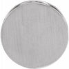 14K White 17 mm Engravable Scroll Disc Slide Pendant - Siddiqui Jewelers