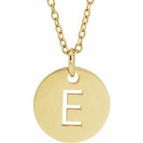 14K Yellow Initial E 16-18" Necklace Siddiqui Jewelers