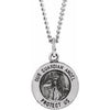 Sterling Silver 22 mm Guardian Angel Necklace - Siddiqui Jewelers