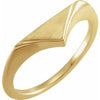 14K Yellow 11.5x6 mm Geometric Signet Ring-Siddiqui Jewelers