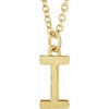 18K Yellow Gold-Plated Sterling Silver Initial I Dangle 18" Necklace Siddiqui Jewelers