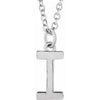 Platinum Initial I Dangle 16" Necklace Siddiqui Jewelers