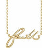 14K Yellow Faith 16" Necklace-Siddiqui Jewelers