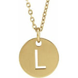 14K Yellow Initial L 16-18" Necklace Siddiqui Jewelers