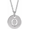 Sterling Silver Initial O 16-18" Necklace Siddiqui Jewelers