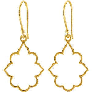 14K Yellow Decorative Earrings - Siddiqui Jewelers