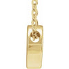 14K Yellow Initial D Slide Pendant 16-18" Necklace -Siddiqui Jewelers