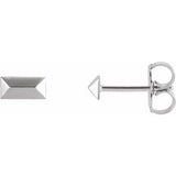 Sterling Silver Geometric Stud Earrings Siddiqui Jewelers