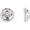 Sterling Silver Rope Earring Jackets - Siddiqui Jewelers