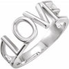 Sterling Silver Love Ring - Siddiqui Jewelers