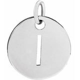 Sterling Silver Initial I Pendant Siddiqui Jewelers