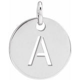 Sterling Silver Initial A Pendant Siddiqui Jewelers