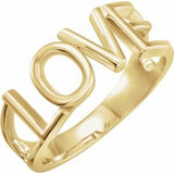 14K Yellow Love Ring - Siddiqui Jewelers