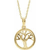 14K Yellow Tree of Life 16-18" Necklace - Siddiqui Jewelers
