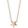 14K Rose Star 16-18" Necklace - Siddiqui Jewelers