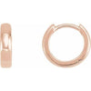 14K Rose 10 mm Hoop Earrings Siddiqui Jewelers