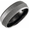 Tungsten 8 mm Knife Edge Band Size 10.5 with Satin Finish - Siddiqui Jewelers