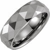 Tungsten 7 mm  Faceted Band Size 9 - Siddiqui Jewelers