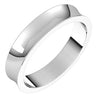 14K White 4 mm Concave Light Band Size 5 - Siddiqui Jewelers
