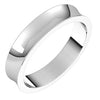 14K White 4 mm Concave Light Band Size 10 - Siddiqui Jewelers