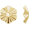 14K Yellow 6.8 mm OD Buttercup Earring Jackets - Siddiqui Jewelers
