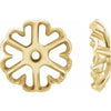 14K Yellow 4 mm ID Earring Jackets - Siddiqui Jewelers