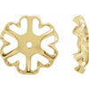 14K Yellow 4.5 mm ID Earring Jackets - Siddiqui Jewelers