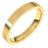 14K Yellow 3 mm Flat Comfort Fit Light Band Size 9 - Siddiqui Jewelers