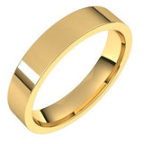10K Yellow 4 mm Flat Comfort Fit Light Band Size 9.5 - Siddiqui Jewelers