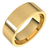 14K Yellow 7 mm Flat Comfort Fit Light Band Size 9.5 - Siddiqui Jewelers