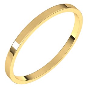 14K Yellow 1.5 mm Flat Ultra-Light Band Size 12 - Siddiqui Jewelers