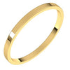 14K Yellow 1.5 mm Flat Ultra-Light Band Size 5 - Siddiqui Jewelers