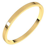 14K Yellow 1.5 mm Flat Ultra-Light Band Size 5 - Siddiqui Jewelers