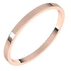 14K Rose 1.5 mm Flat Ultra-Light Band Size 7 - Siddiqui Jewelers