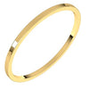 14K Yellow 1 mm Flat Ultra Light Band Size 7 - Siddiqui Jewelers