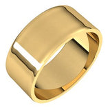 10K Yellow 8 mm Flat Ultra-Light Band Size 5 - Siddiqui Jewelers