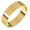 14K Yellow 5 mm Flat Ultra-Light Band Size 7.5 - Siddiqui Jewelers