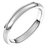 Sterling Silver 3 mm Comfort Fit Edge Band Size 5 - Siddiqui Jewelers