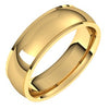 10K Yellow 6 mm Comfort Fit Edge Band Size 8 - Siddiqui Jewelers
