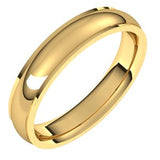 10K Yellow 4 mm Comfort Fit Edge Band Size 11 - Siddiqui Jewelers