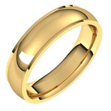 10K Yellow 5 mm Comfort Fit Edge Band Size 9.5 - Siddiqui Jewelers