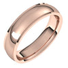 18K Rose 5 mm Comfort Fit Edge Band Size 7 - Siddiqui Jewelers