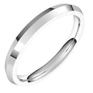 Platinum 2.5 mm Knife Edge Comfort Fit Band Size 10 - Siddiqui Jewelers