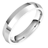 14K White 4 mm Knife Edge Comfort Fit Band Size 11 - Siddiqui Jewelers