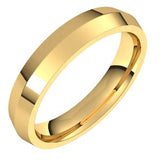 10K Yellow 4 mm Knife Edge Comfort Fit Band Size 10 - Siddiqui Jewelers