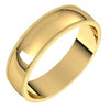 14K Yellow 5 mm Milgrain Half Round Light Band Size 8 - Siddiqui Jewelers