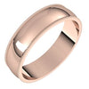 14K Rose 5 mm Milgrain Half Round Light Band Size 10 - Siddiqui Jewelers