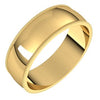 10K Yellow 6 mm Milgrain Half Round Light Band Size 5.5 - Siddiqui Jewelers