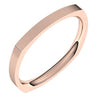 14K Rose 2 mm Square Comfort Fit Band Size 5.5 - Siddiqui Jewelers