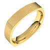 14K Yellow 4 mm Square Comfort Fit Band Size 9 - Siddiqui Jewelers